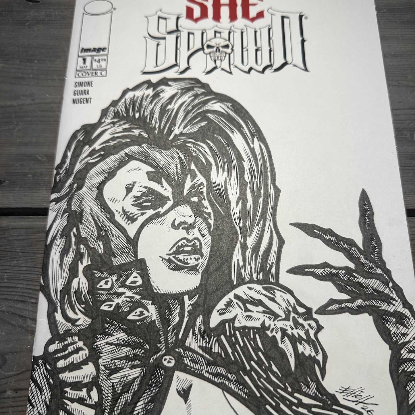 SHE SPAWN SKETCH COVER
