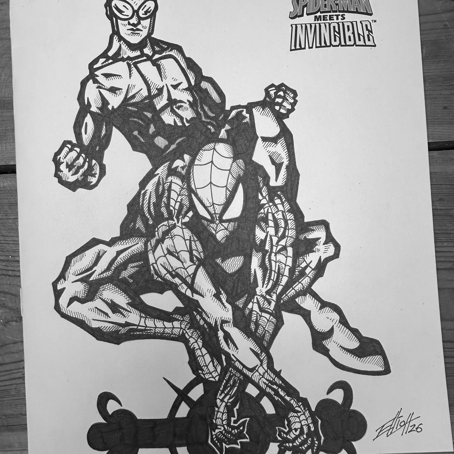 MARVEL TEAM UP SKETCH COVER