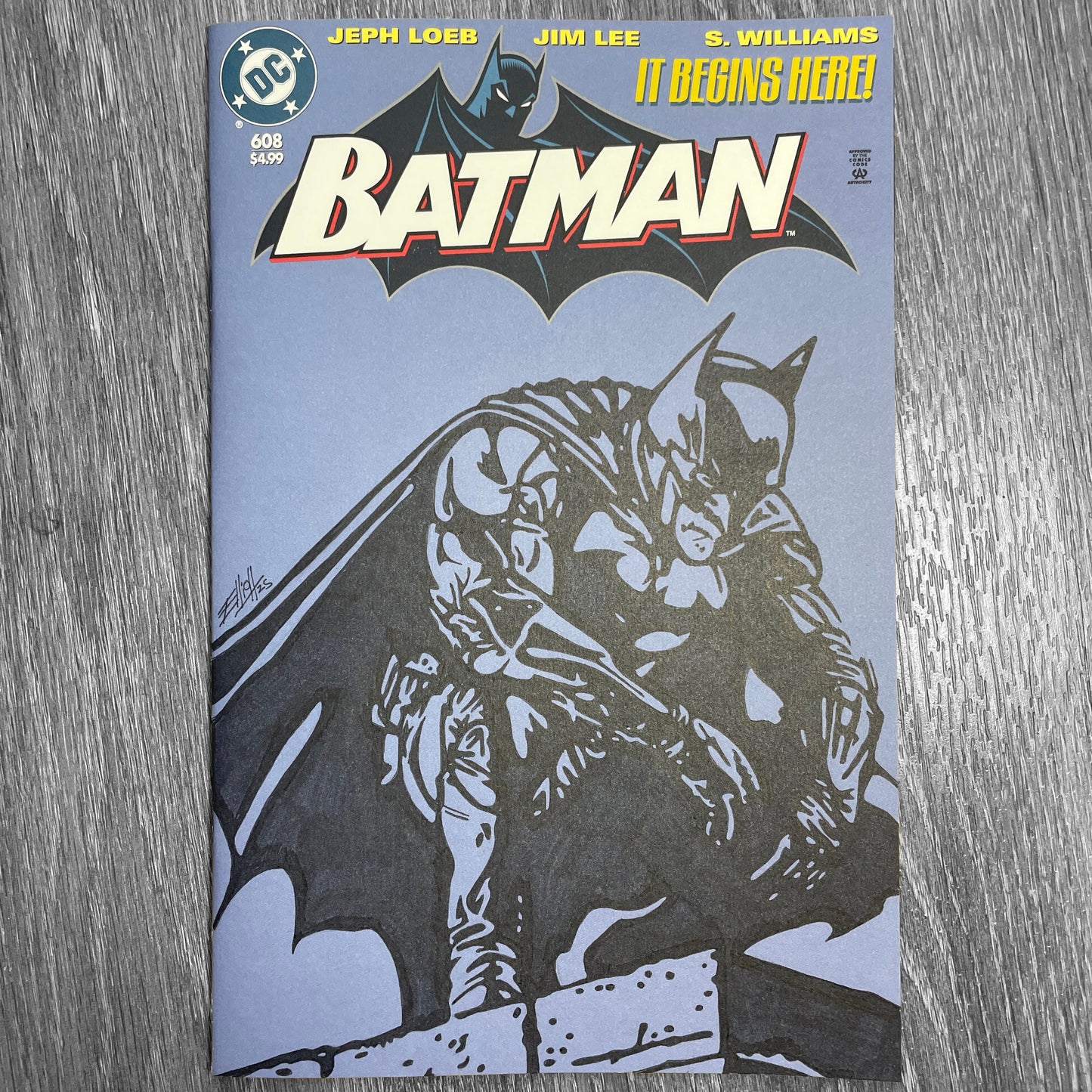 BATMAN #608 SKETCH COVER