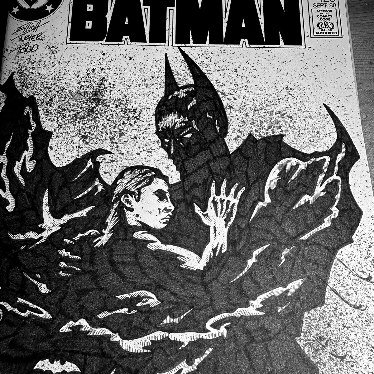 BATMAN 423 SKETCH COVER
