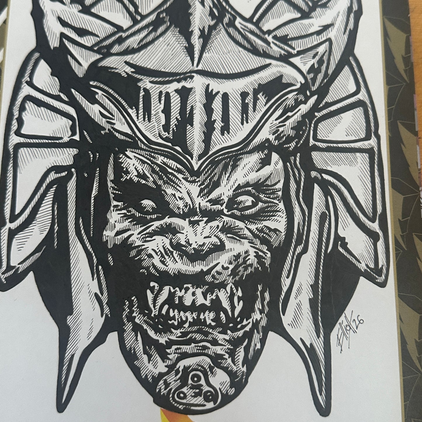 GOLDAR POWER RANGER SKETCH COVER