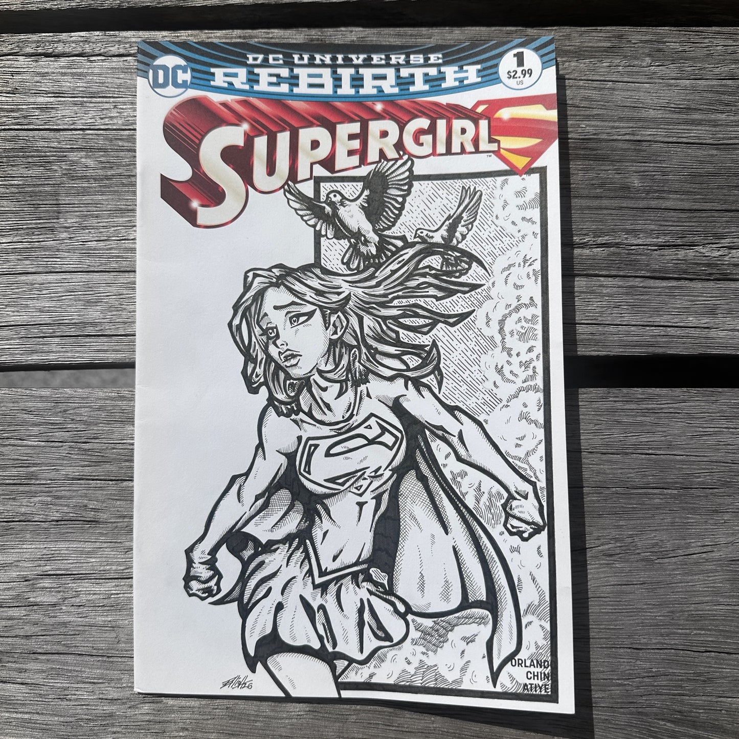 SUPERGIRL SKETCH COVER