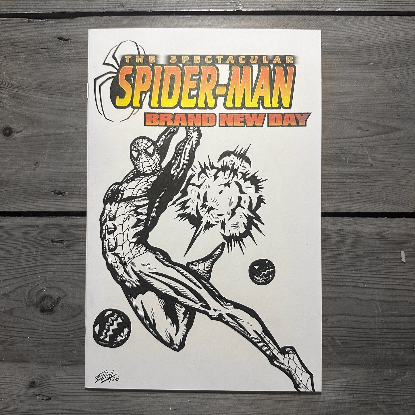 SPIDER-MAN SKETCH COVER