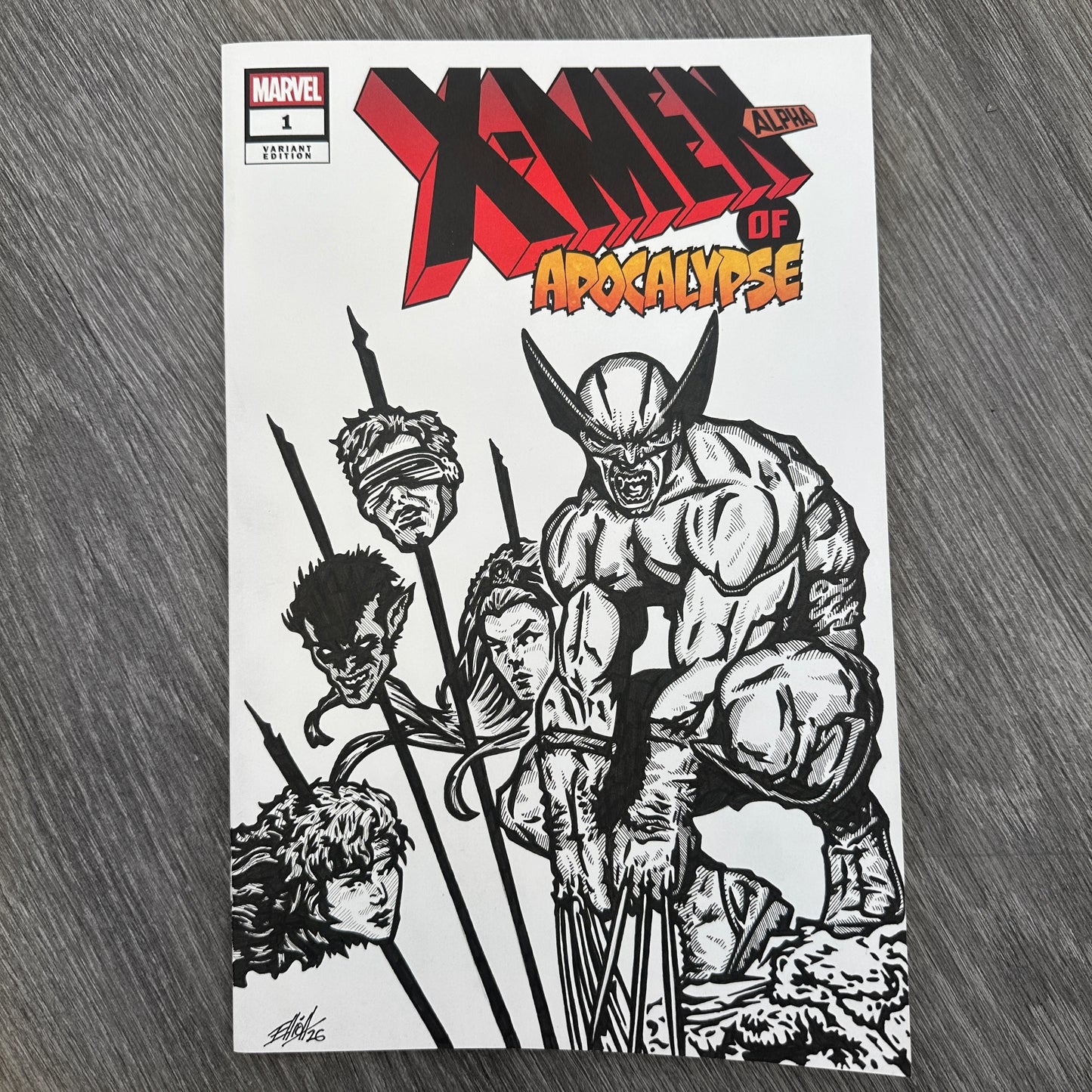 SAVAGE WOLVERINE SKETCH COVER