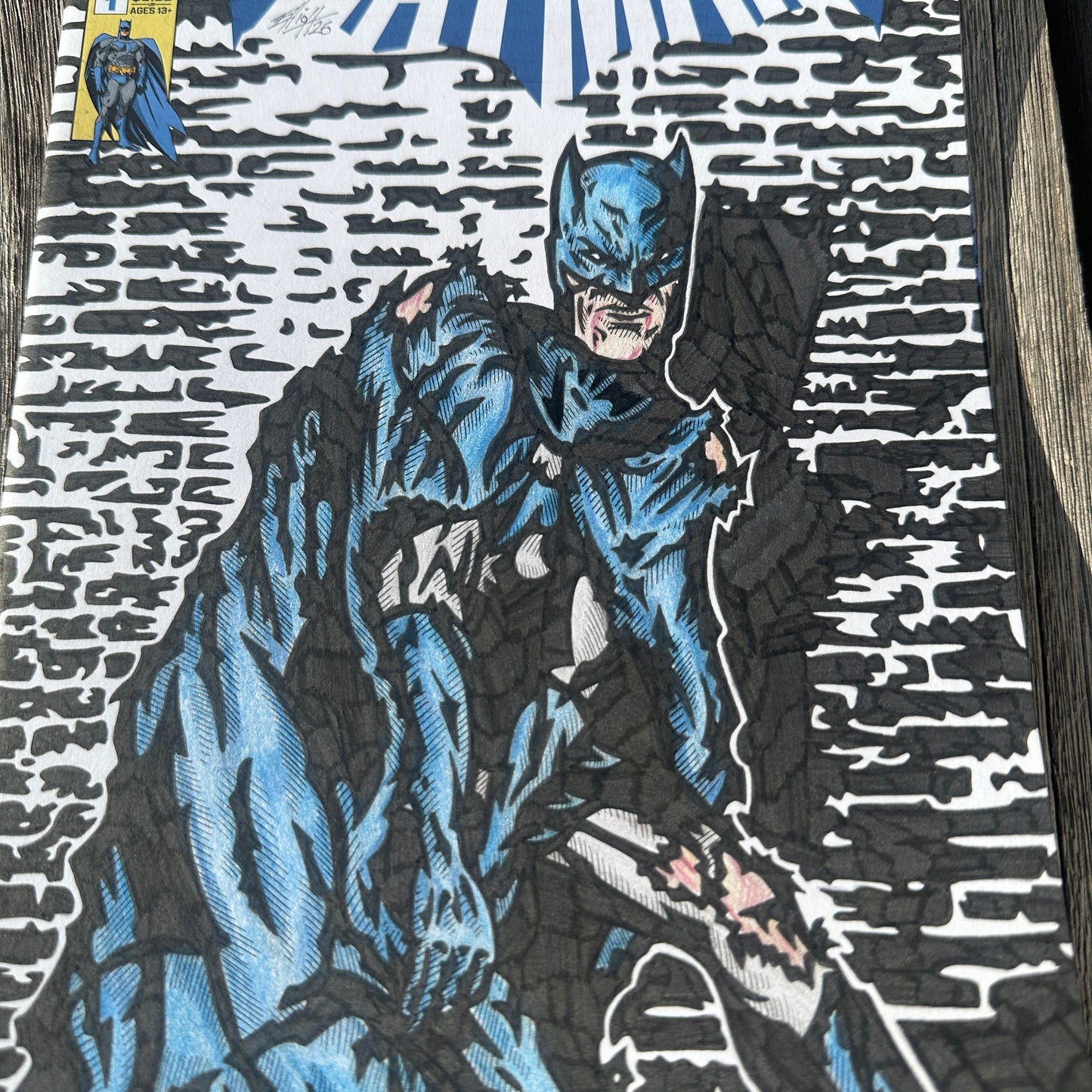 BATMAN BATTLE SKETCH COVER