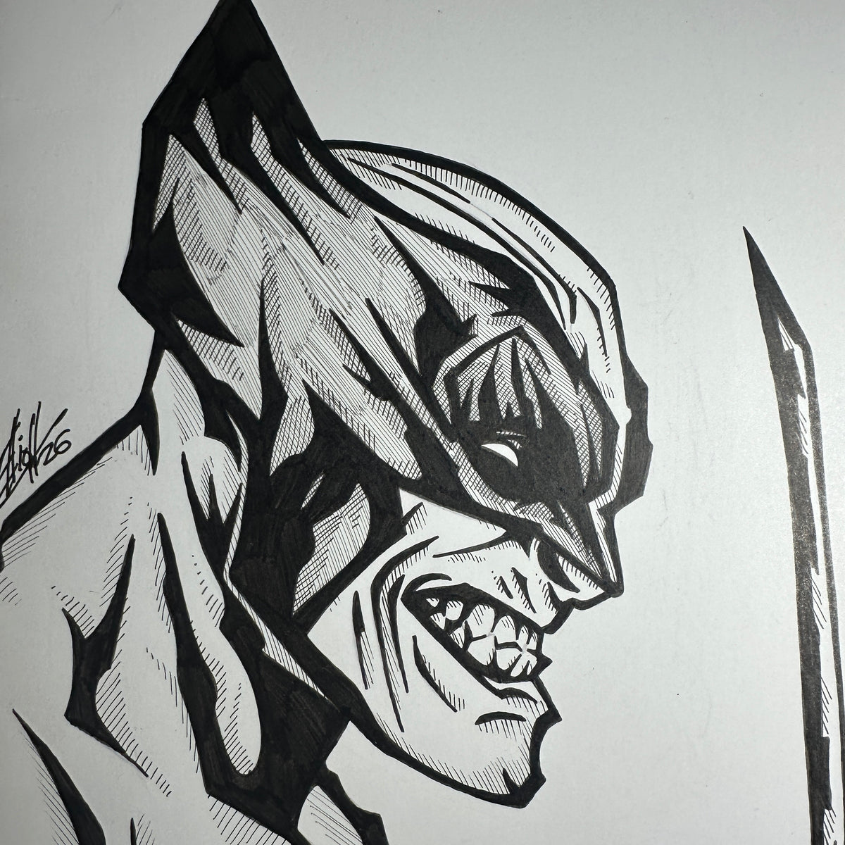 WOLVERINE (SIDE) SKETCH COVER