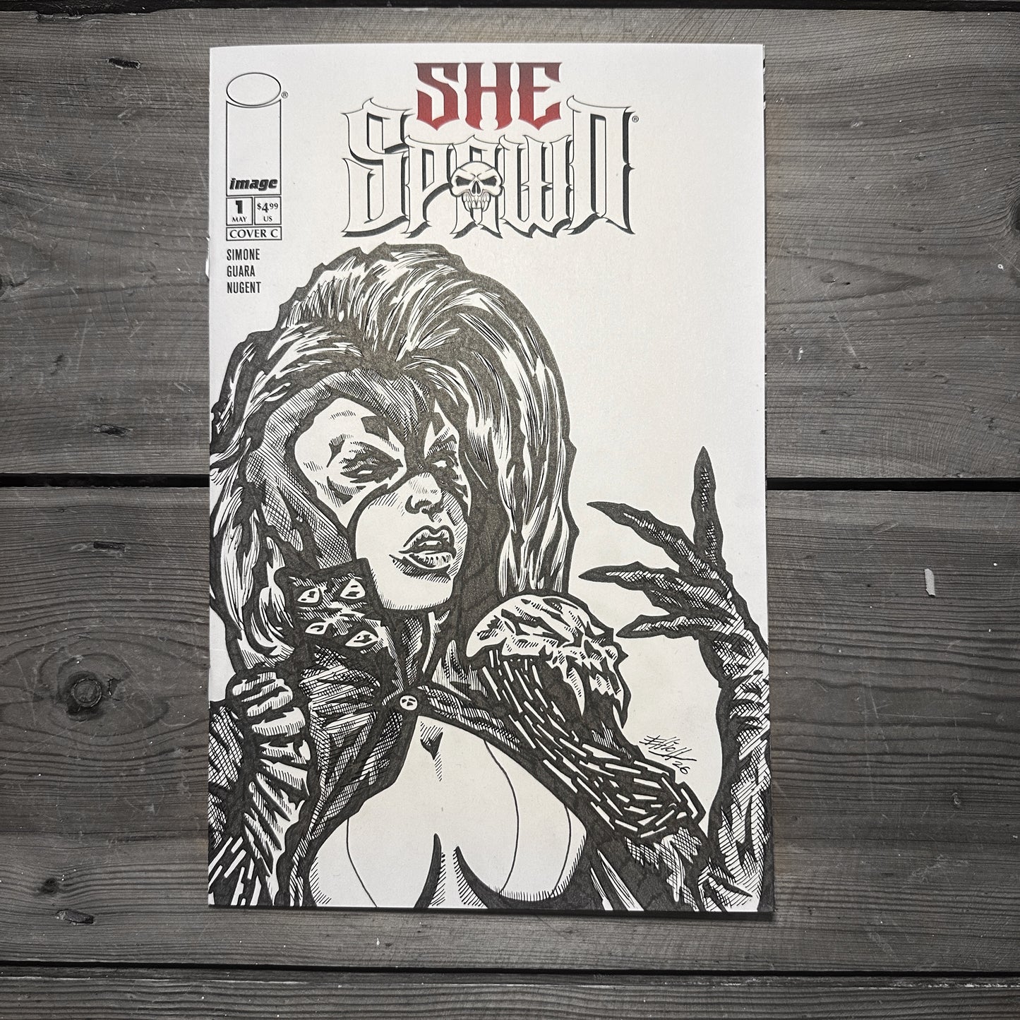 SHE SPAWN SKETCH COVER