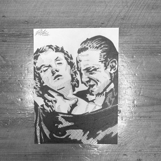 DRACULA SKETCH CARD