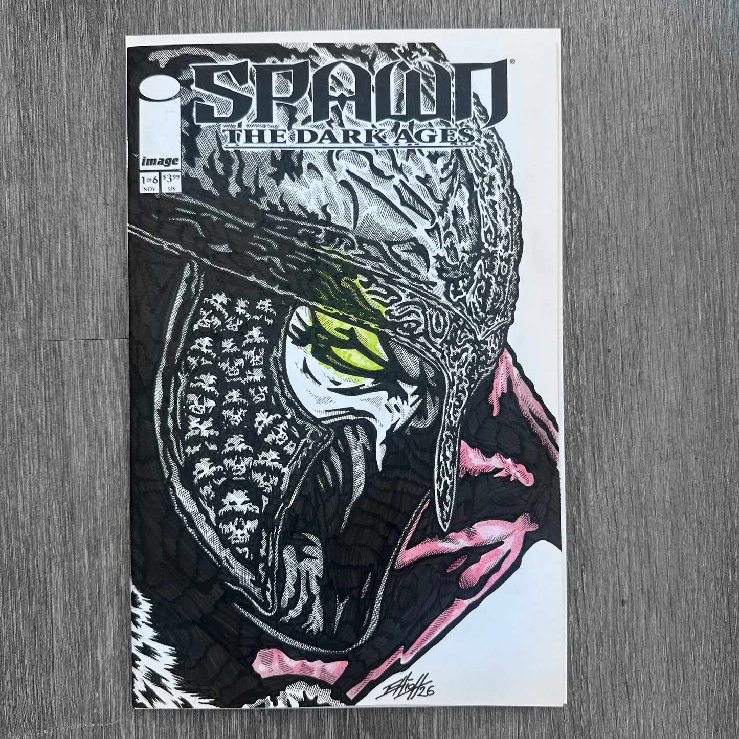 SPAWN DARK AGES SKETCH COVER