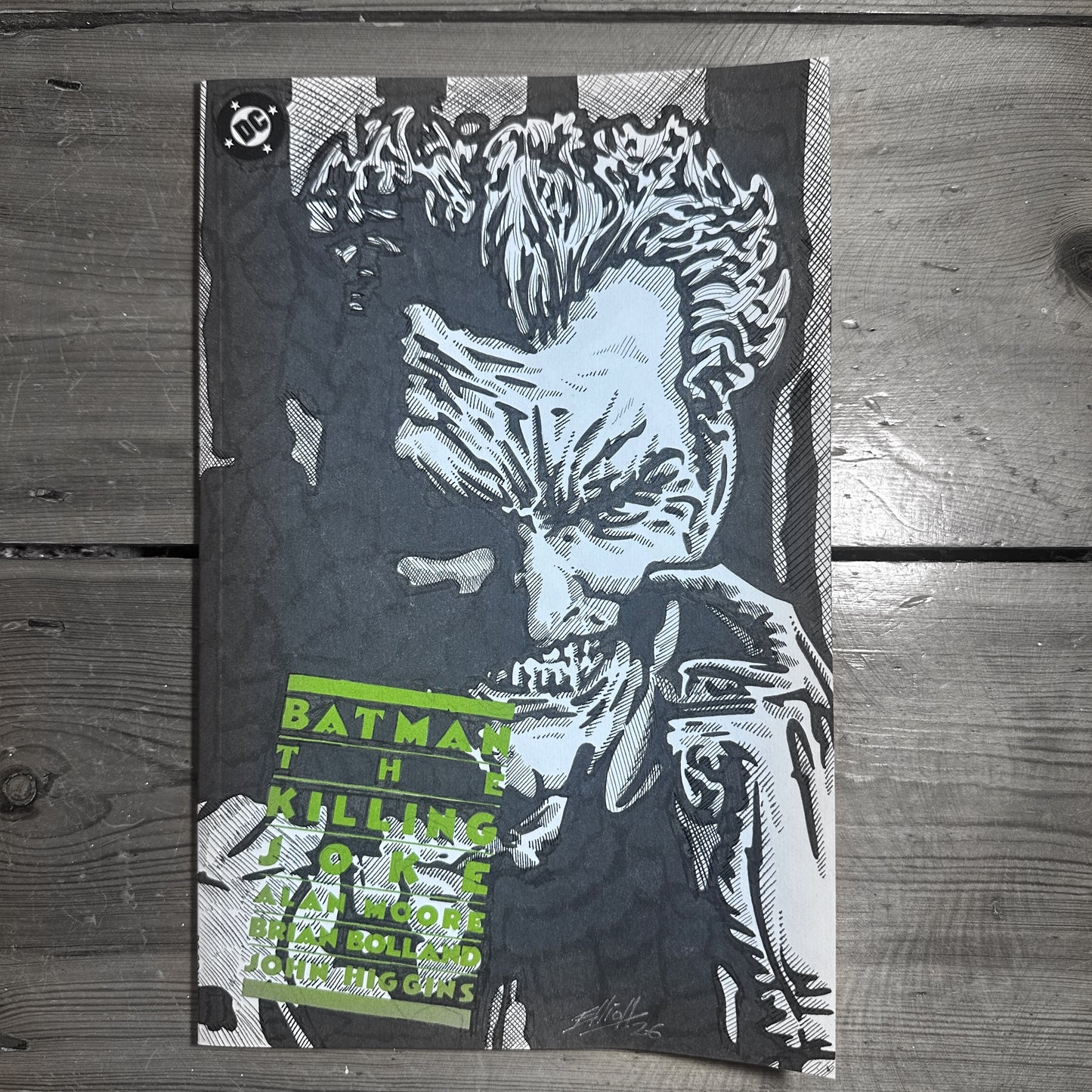 JOKER KILLING JOKE SKETCH COVER