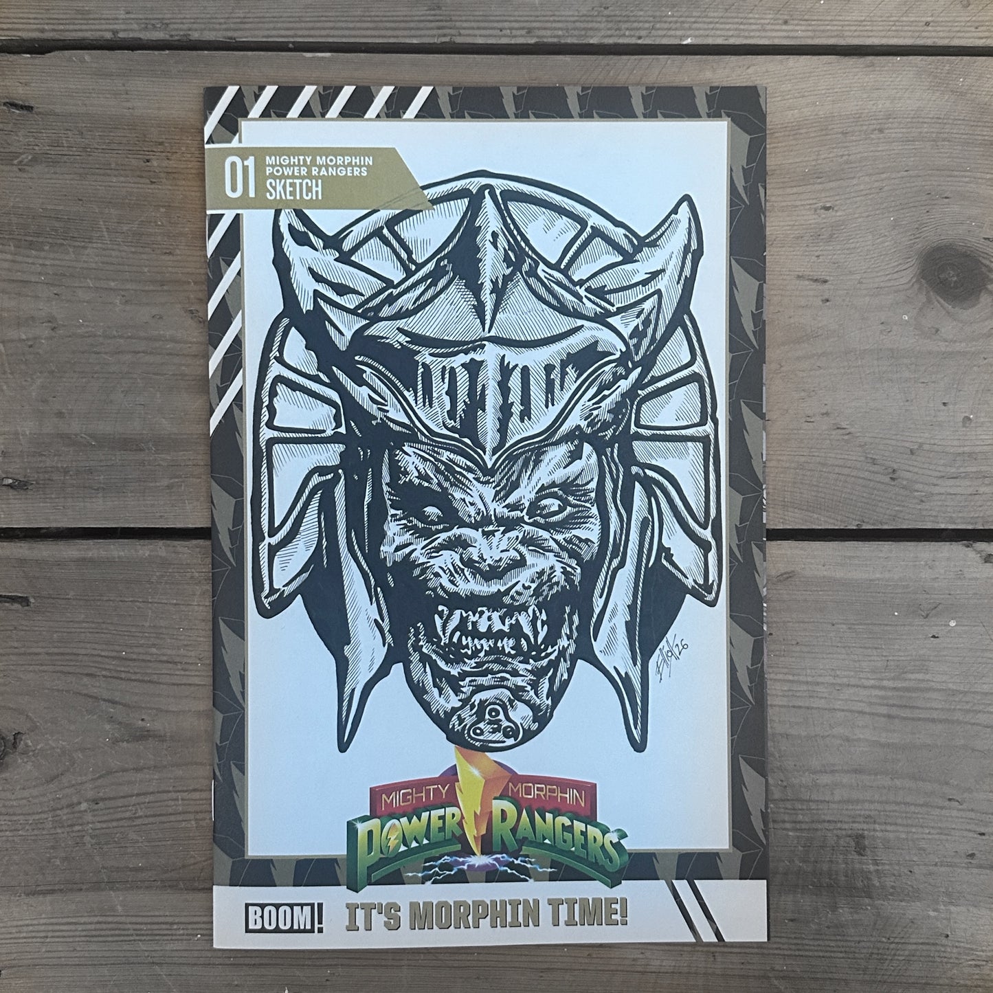 GOLDAR POWER RANGER SKETCH COVER