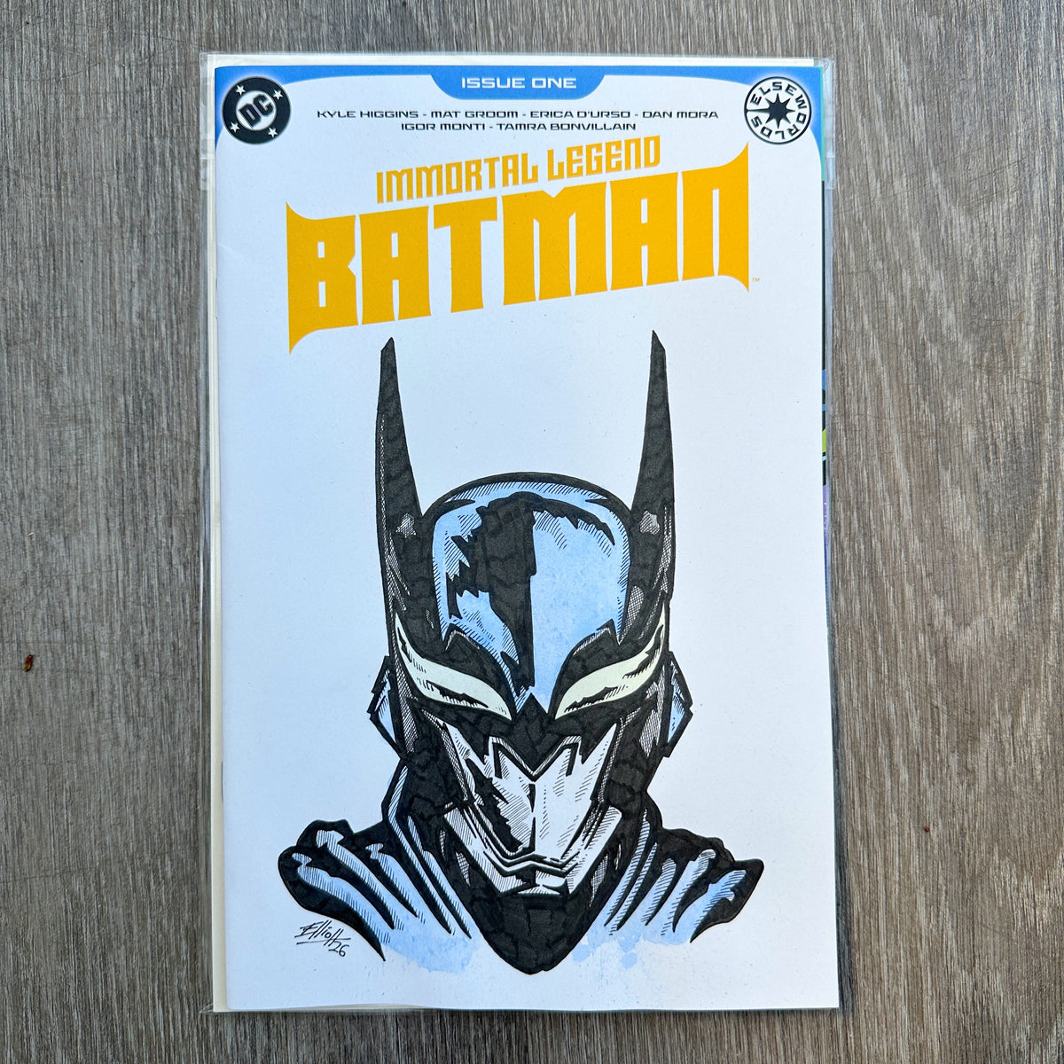 IMMORTAL LEGEND BATMAN SKETCH COVER 1