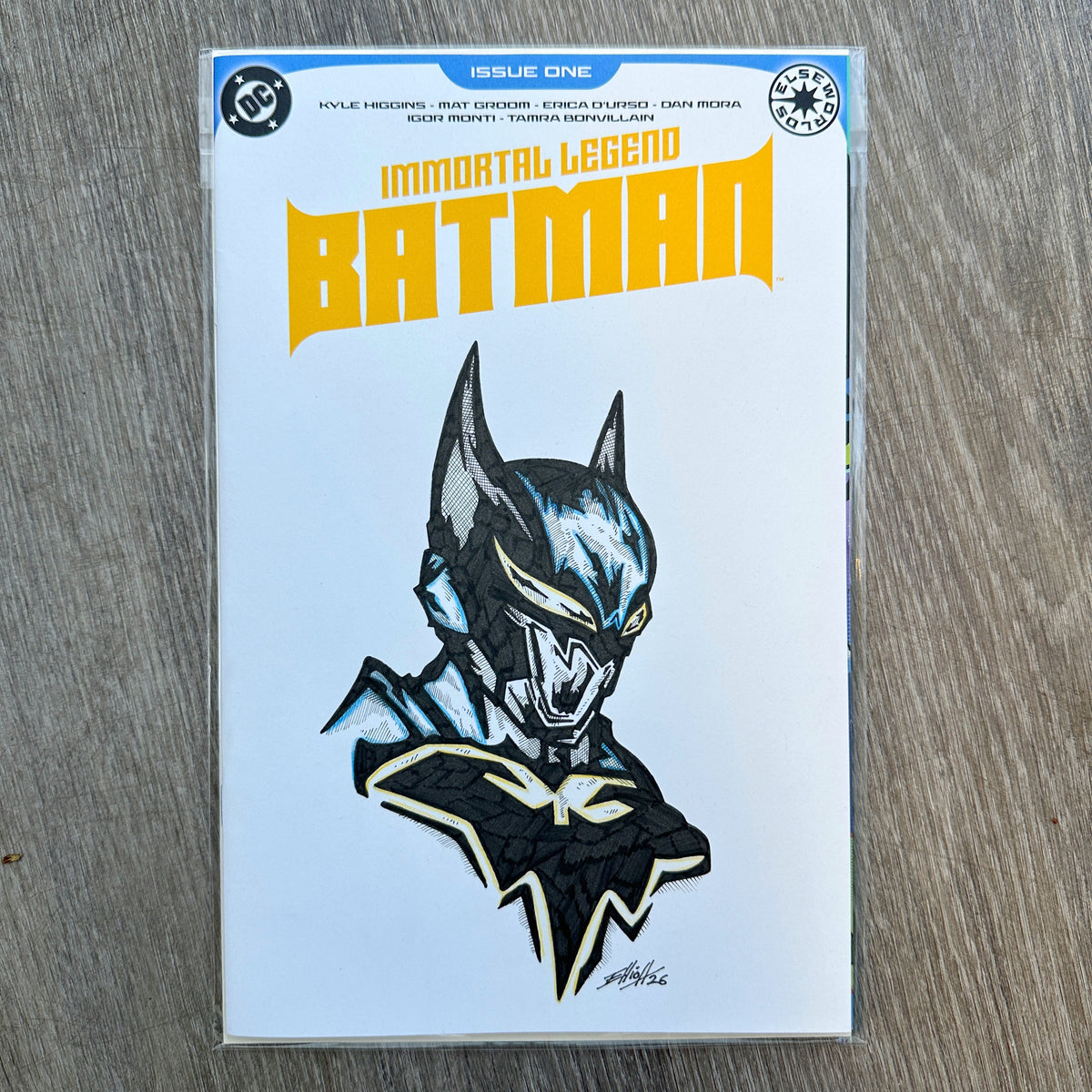 IMMORTAL LEGEND BATMAN SKETCH COVER 2