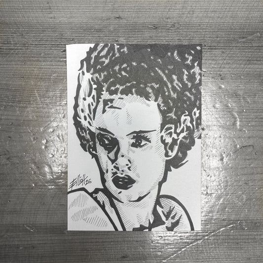 THE BRIDE SKETCH CARD