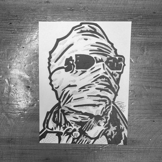 INVISIBLE MAN SKETCH CARD