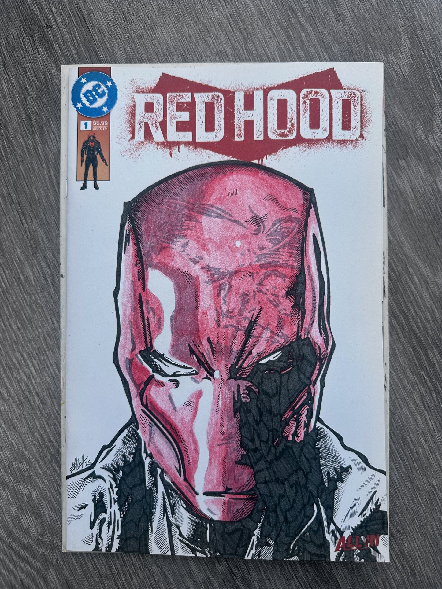 RED HOOD SKETCH COVER