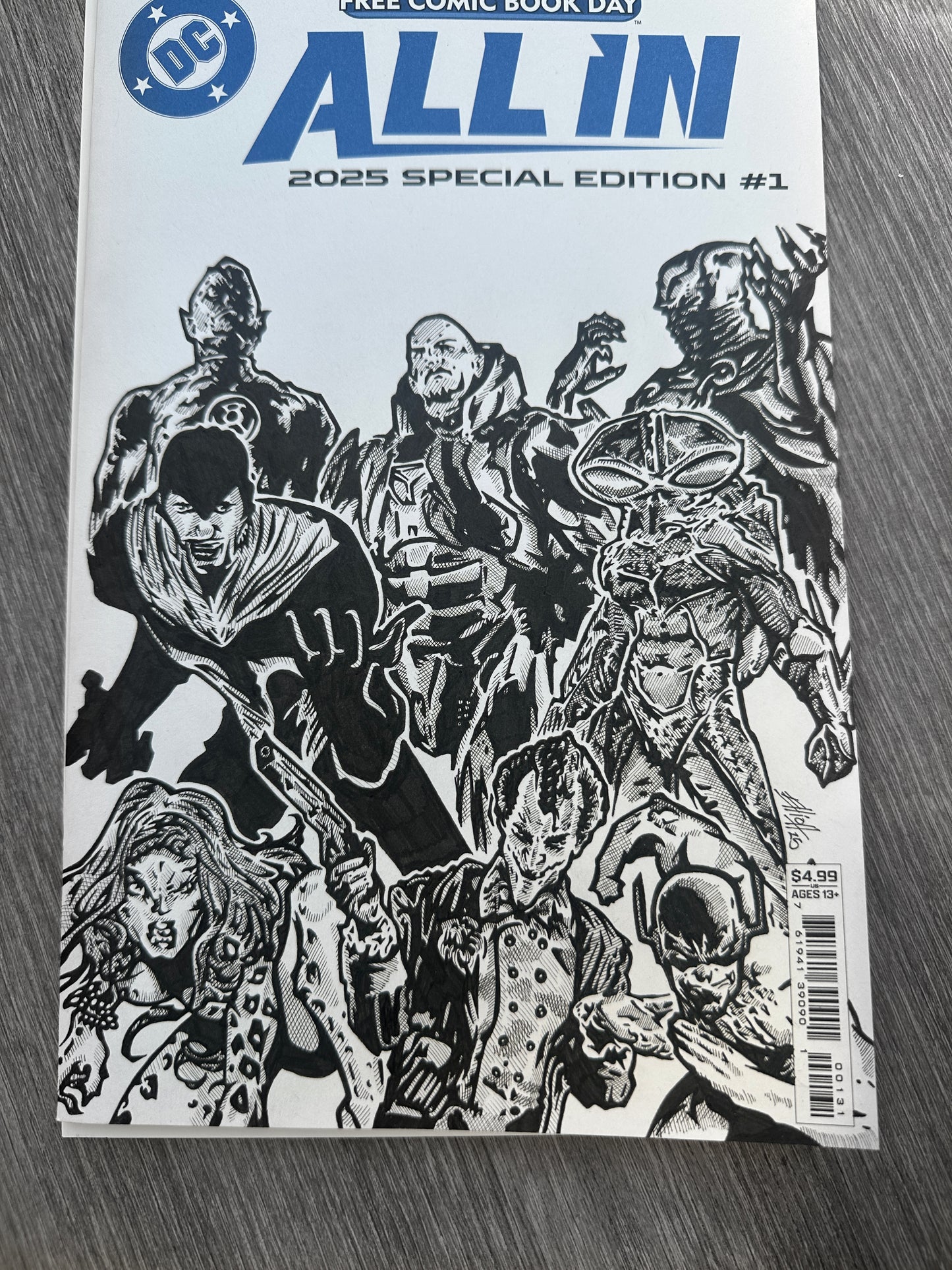 DC Heroes and Villains Sketch cover