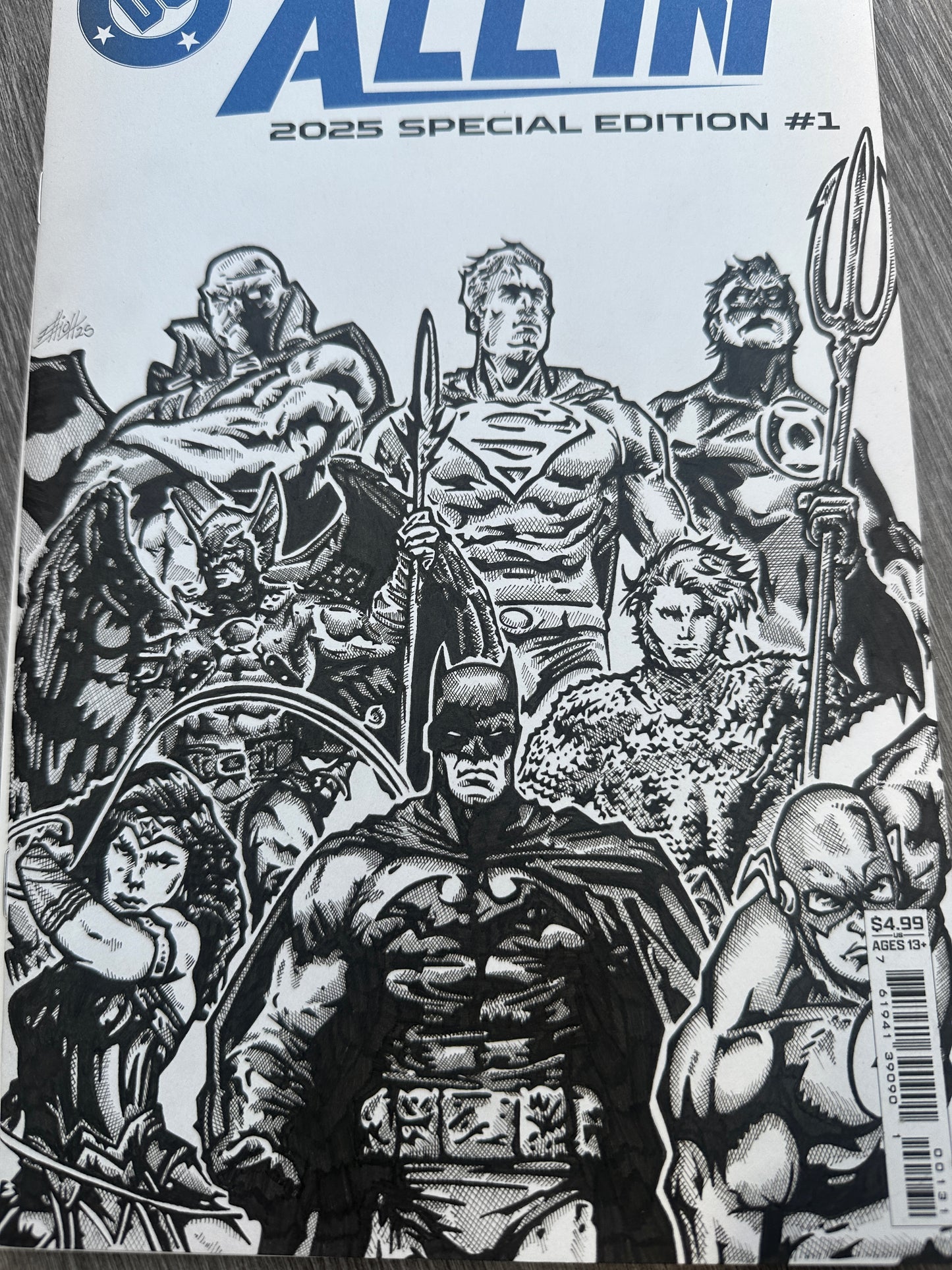 DC Heroes and Villains Sketch cover