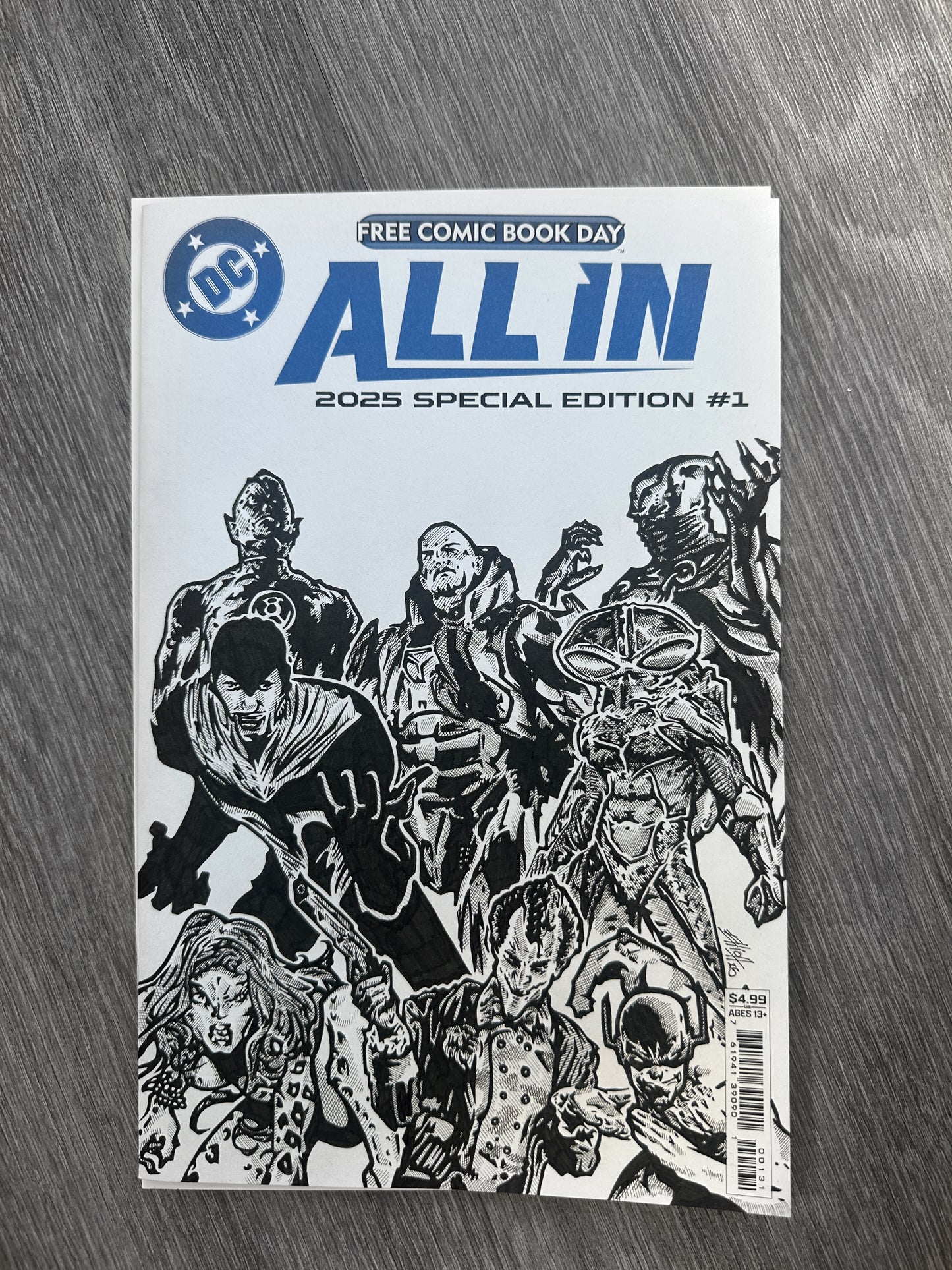 DC Heroes and Villains Sketch cover
