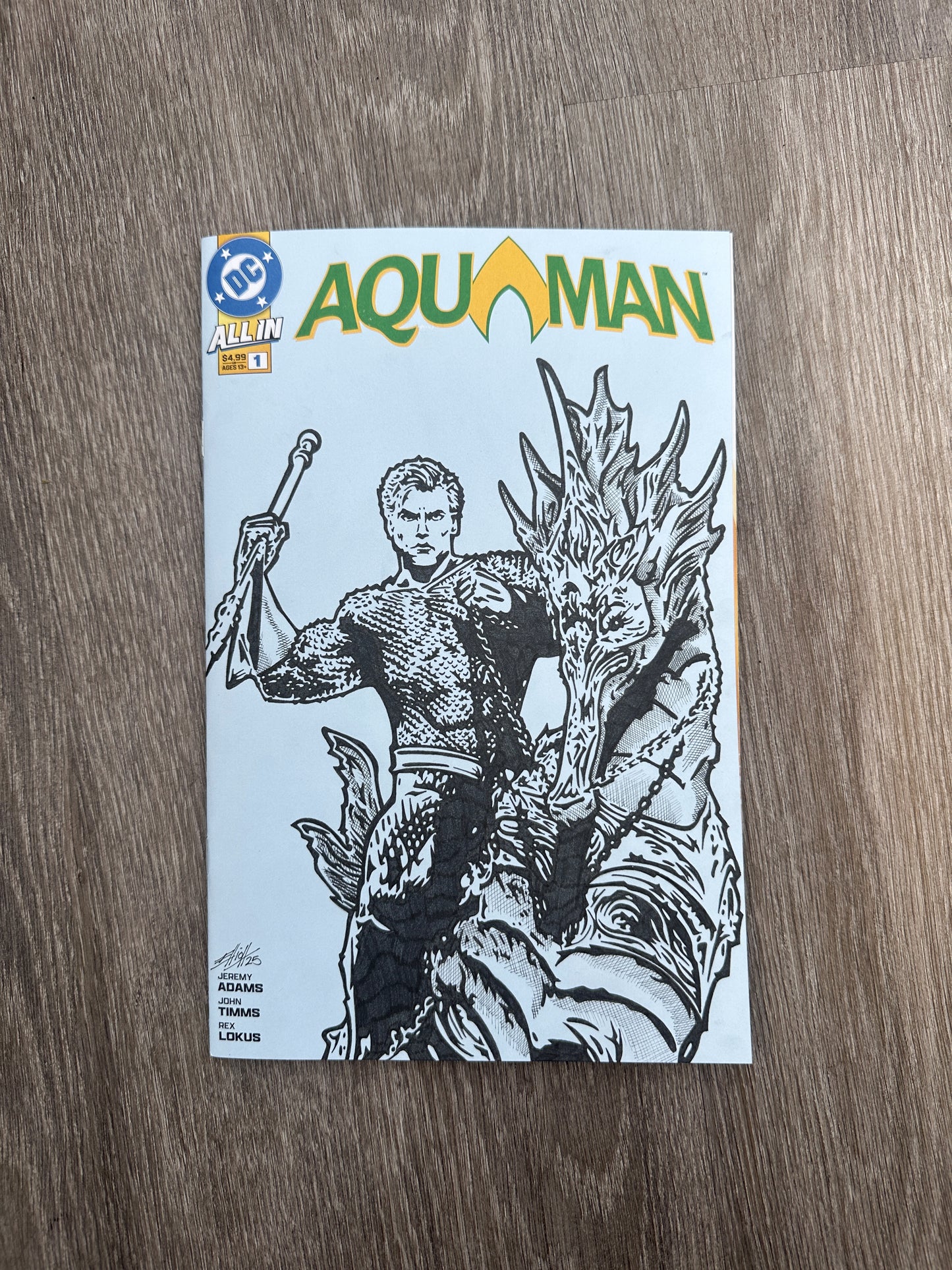 AQUAMAN #1 SKETCH COVER