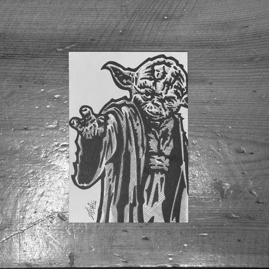 YODA SKETCH CARD