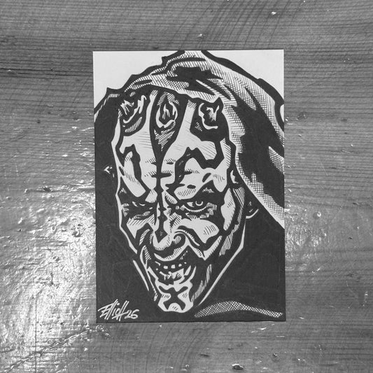 DARTH MAUL SKETCH CARD