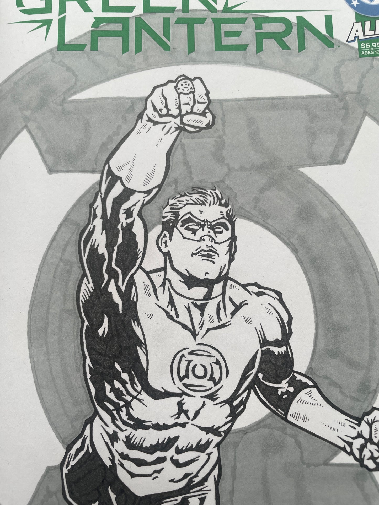 ABSOLUTE GREEN LANTERN #1 SKETCH COVER