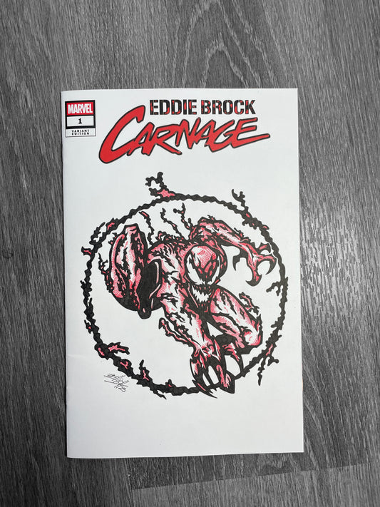 EDDIE BROCK CARNAGE #1 SKETCH COVER