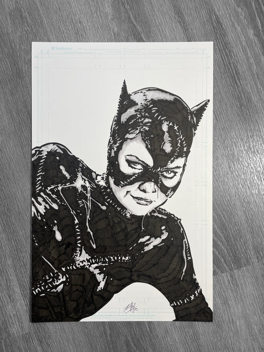 CATWOMAN ORIGINAL ART