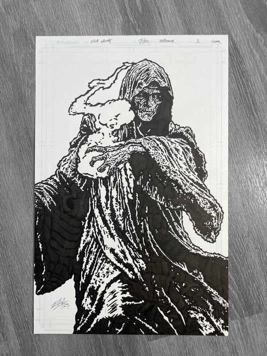 HELLBOUND ISSUE 2 COVER ORIGINAL ART