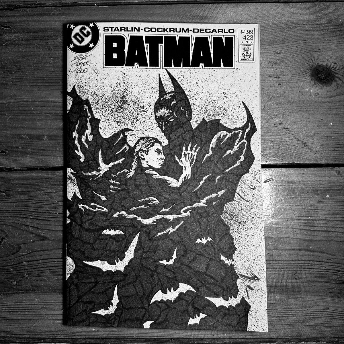 BATMAN 423 SKETCH COVER